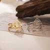 Lucky Evil Eye Open Ring Stainless Steel Gold Adjustable Finger Rings Women Turkish Jewelry Birthday Gift
