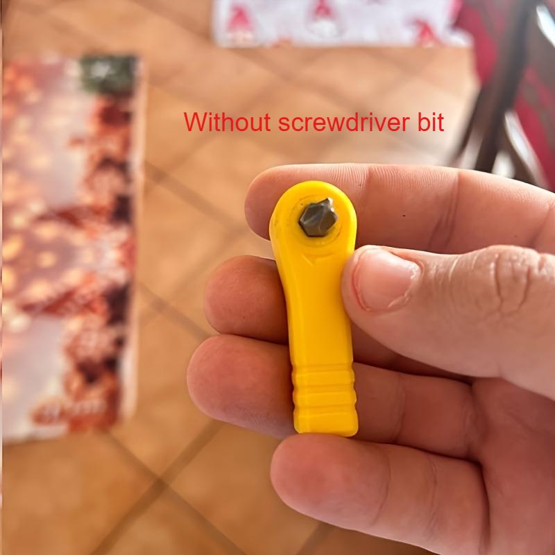 

3D Printed Mini EDC Pocket Ratchet Screwdriver,Is Both A Practical Hand Tool,Screwdriver Accessories, Hand Tool Accessories жовтий