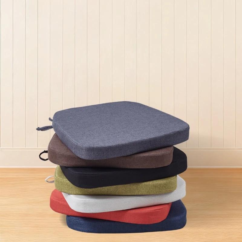Non-Slip Dining Chair Cushion with Ties Horseshoe-Shaped Seat Pad All-Season Removable Washable For Kitchen Office Hotel Chairs