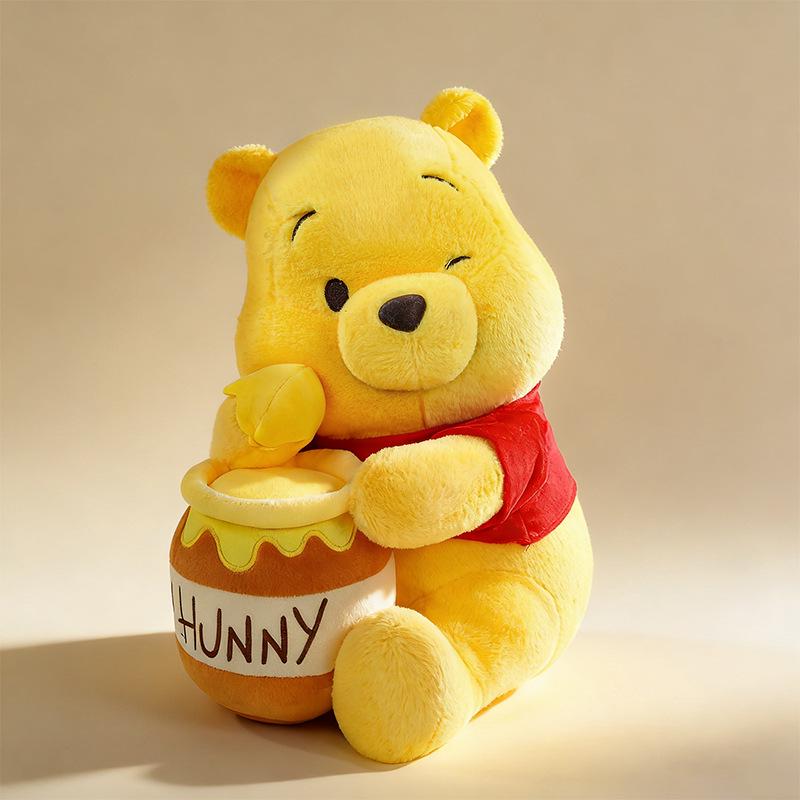 New Winnie the Pooh Plush Toy - Honey Pot Pillow for Boys & Girls, Perfect Birthday Gift