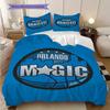 Orlando Magic Blue Bold Basketball Spirit Bedding(1 * Duvet Cover + 2 * Pillowcase, Without core)Duvet Cover and Pillowcase Bedding Set