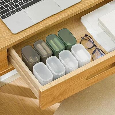 Tragbare Drahtkabel-Aufbewahrungsbox für Zuhause, Reise-Kopfhörer, Schmuck, Münzen, Organizer, Behälter, Schublade, Make-up, Lippenstifthalter, staubdicht