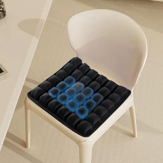 Inflatable Seat Cushion Travel Cushion Airplane Seat with Built-in Air Pump 36-Cell Seat Cushion for Long Flights Back And Tailbone Pain Relief