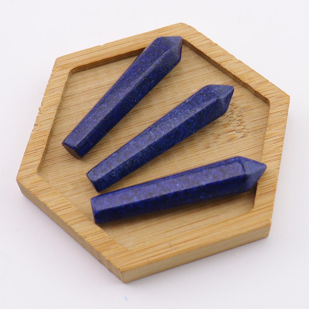 Crystal Jade 1x5cm Hexagonal Prism Pendant Ornament