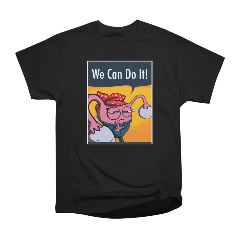 

Men Casual Shirts Short Sleeves WE CAN DO IT Black Tees Oversized T-shirts XXXL чорний