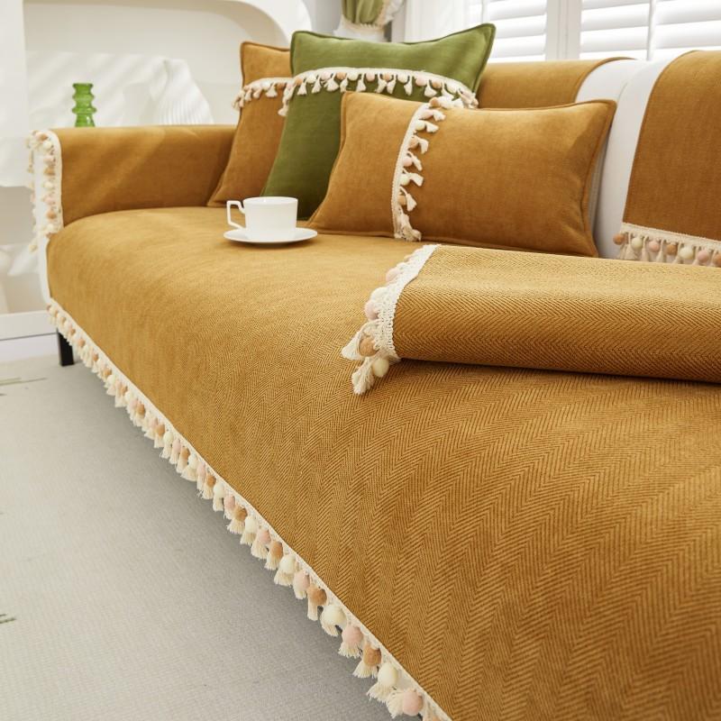 Univerzální polštář na pohovku Four Seasons Ins Style Opěradlo Potah na ručník Tkanina Protiskluzový Potah na pohovku Potah na polštář Ručník