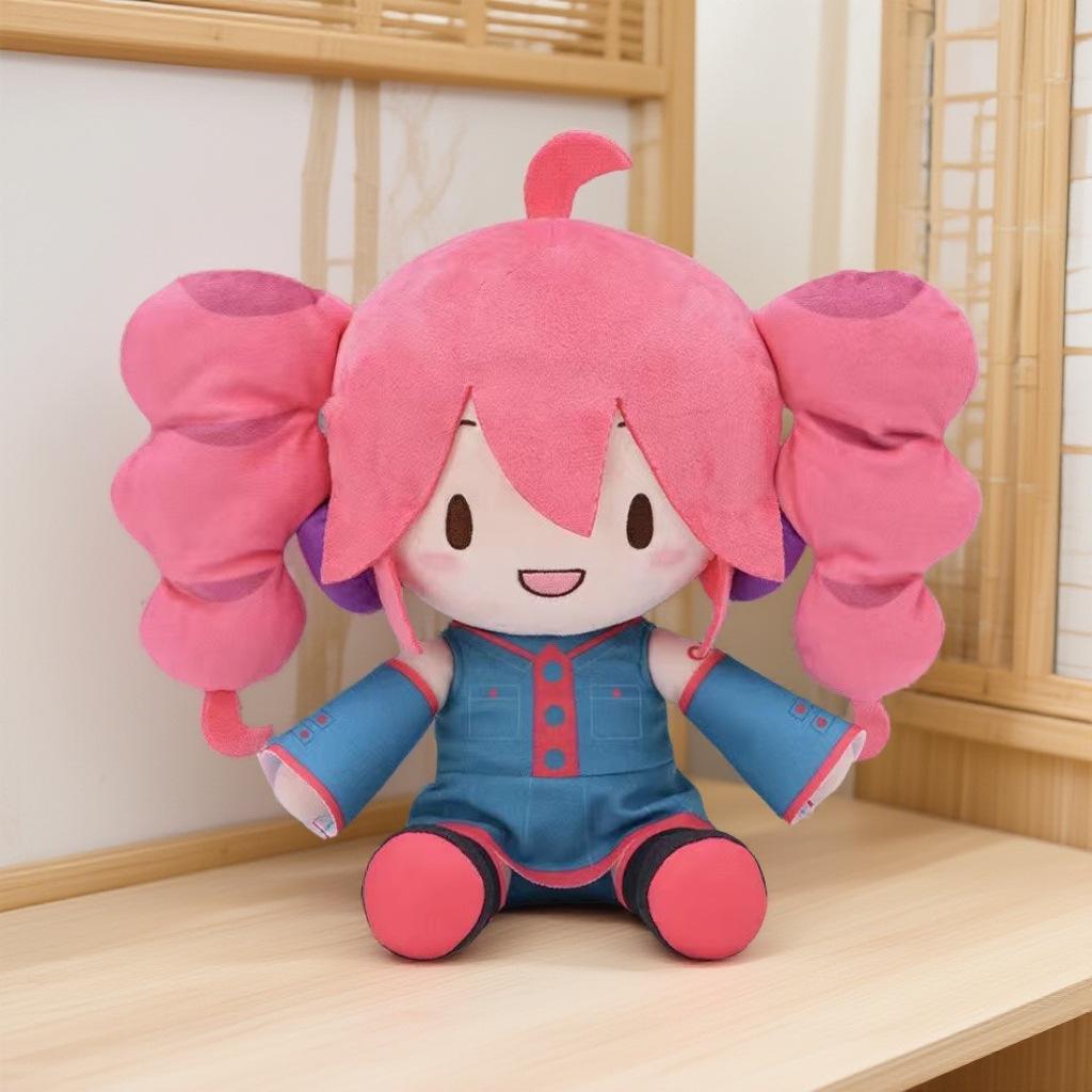 Q Versie Kasane Teto Serie Pluche Speelgoed Pop Gevulde Figuur Schattig Cartoon Kamer Decoratie Ornament Pluche Pop Fans Randartikel Cadeau