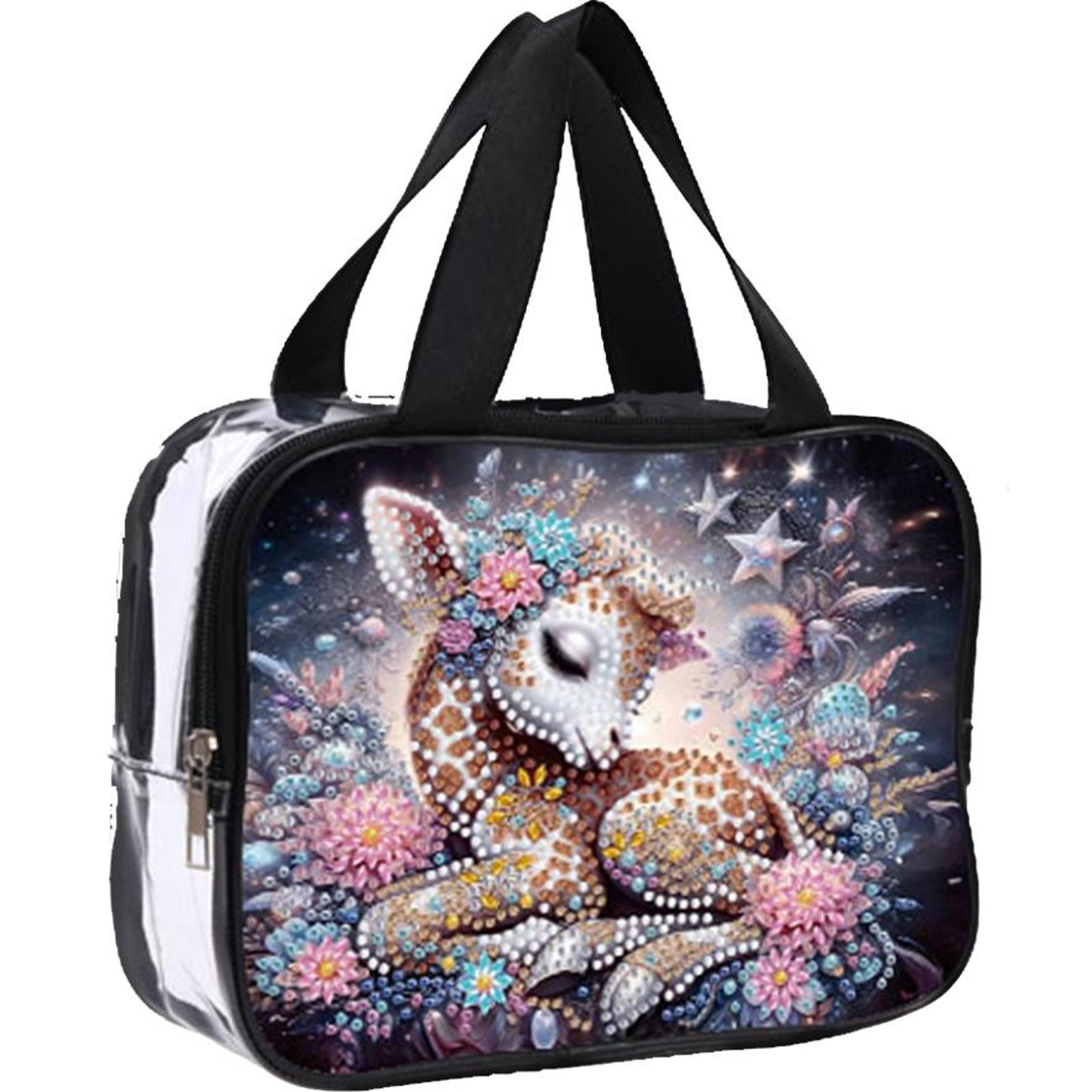 

DIY Diamond Painting Diamond Dot Diamond Storage Pack Zipper Closure 5D Diamond Painting PVC Pouch Large Capacity DIY Craft Gift