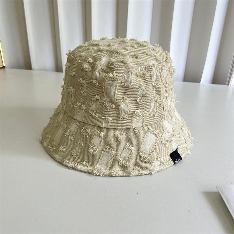 

Новая модная шляпа-панама, универсальная, для маленького лица, женская весенне-осенняя шляпа-панама нишевого дизайна для большого обхвата головы M（56-58cm） бежевый