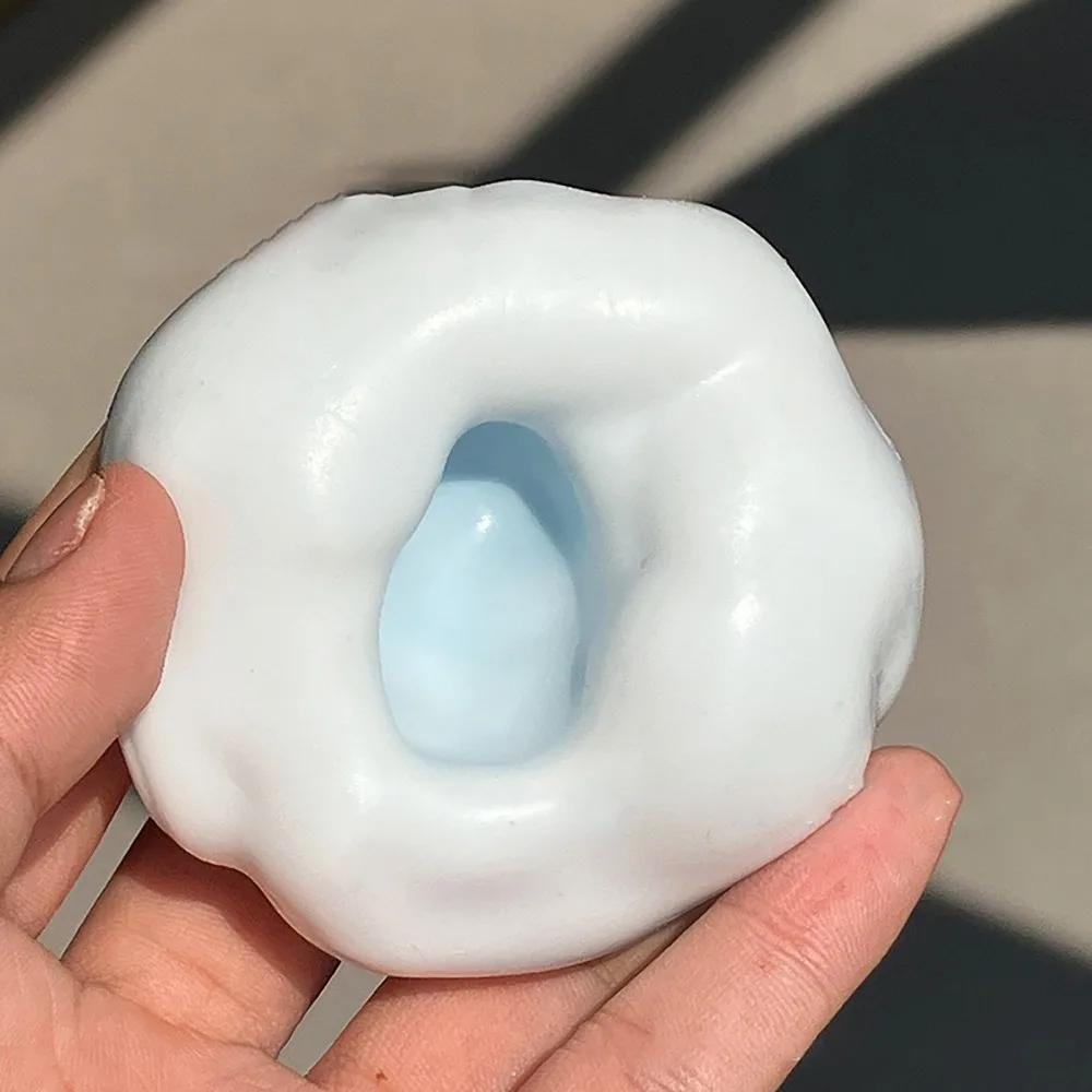 New Shapeable Squeeze Toy Simulation Good Feel Snow Skin Glutinous Rice Cake Decompression Toy for Adult Kids