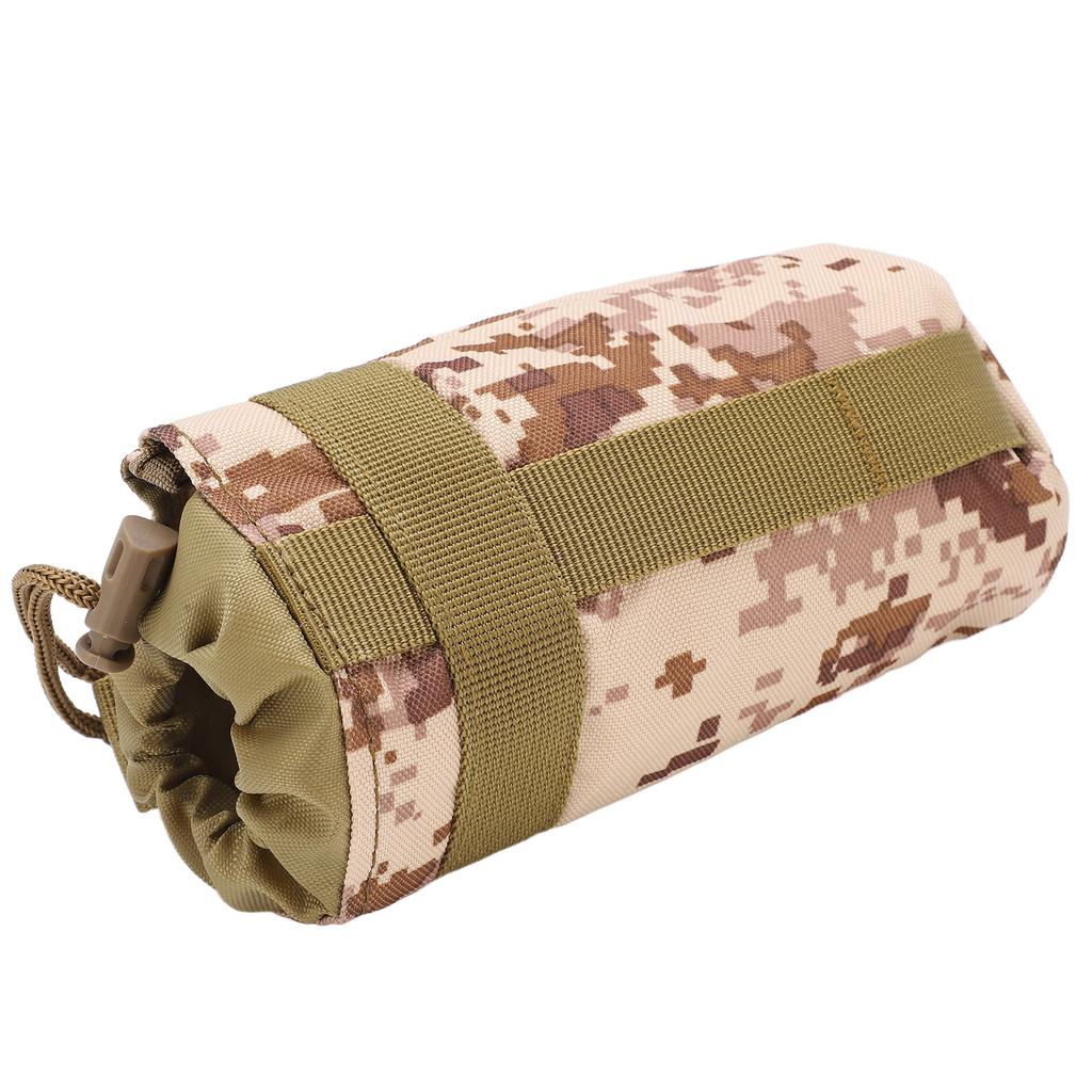 Water Bottle Pouch Hand Free Portable Cycling Water Bottle Bag for Outdoor ActivitiesDesert Camouflage