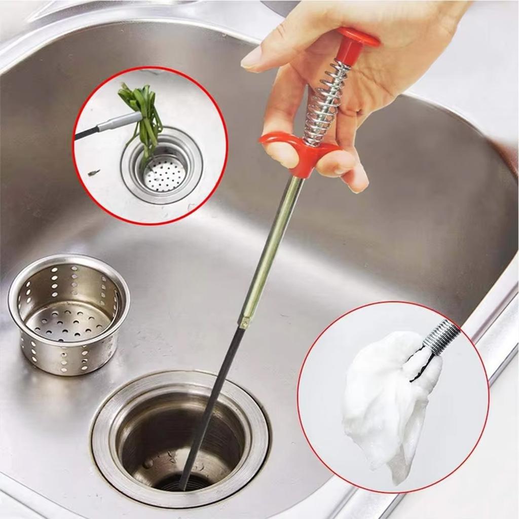Sewer Unclogger Flexible Grab Claw Picking Tool (Drainage Blockage) Used For Picking Up Garbage Household Kitchen Sinks Drainage