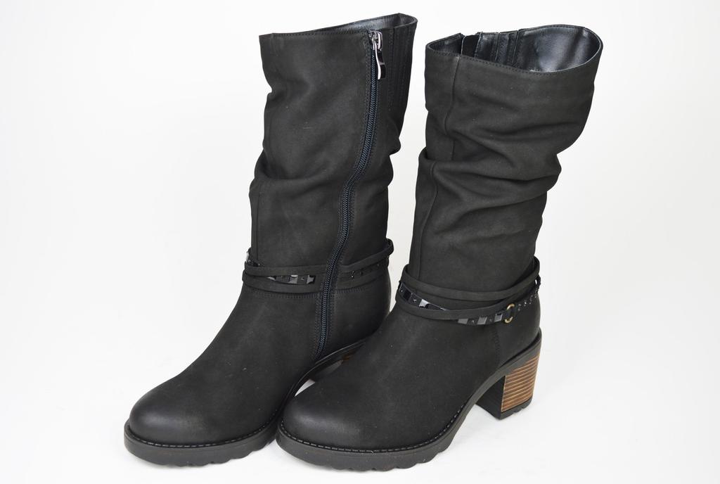 Kotníkové boty Aspena 2151 36 Černý nubuk