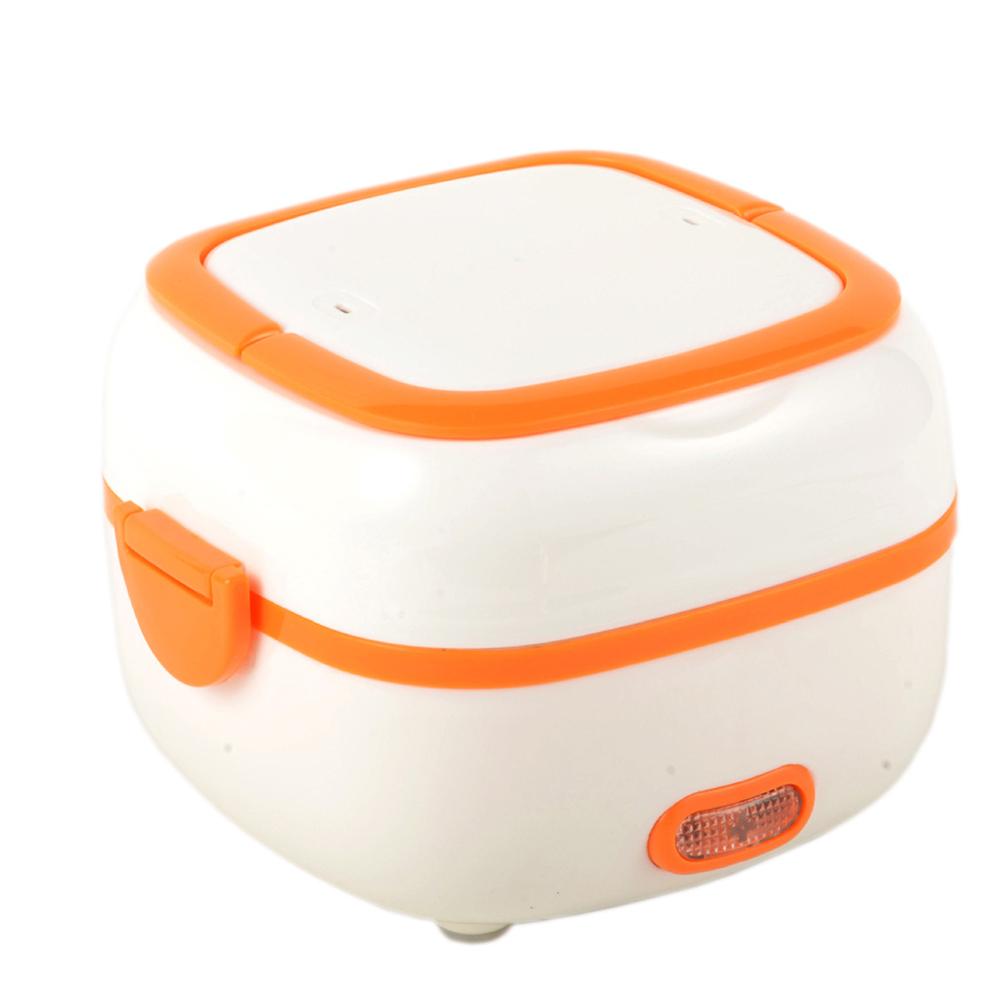

Multi functional Electric Lunchbox Insulated Lunchbox Mini Heated Lunch Container orangeAmerican Specification English 110V