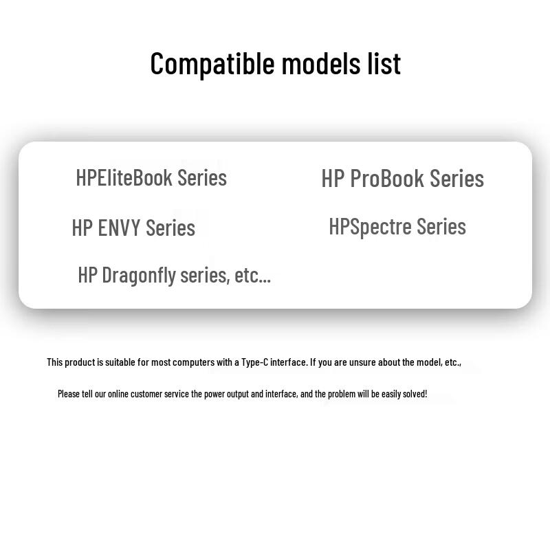 llano 65W Type-C Laptop Charger for HP