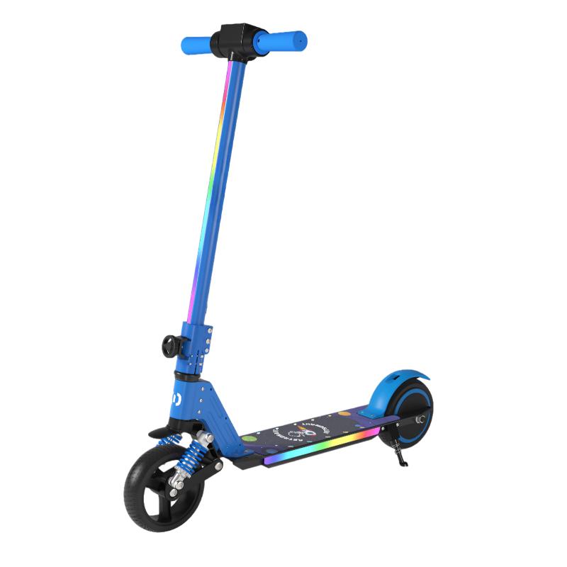 Patinete Eléctrico Plegable S5 Mini para Niños con Altavoz Pantalla LED Velocidad 14km/h Diseño de Aluminio Exterior