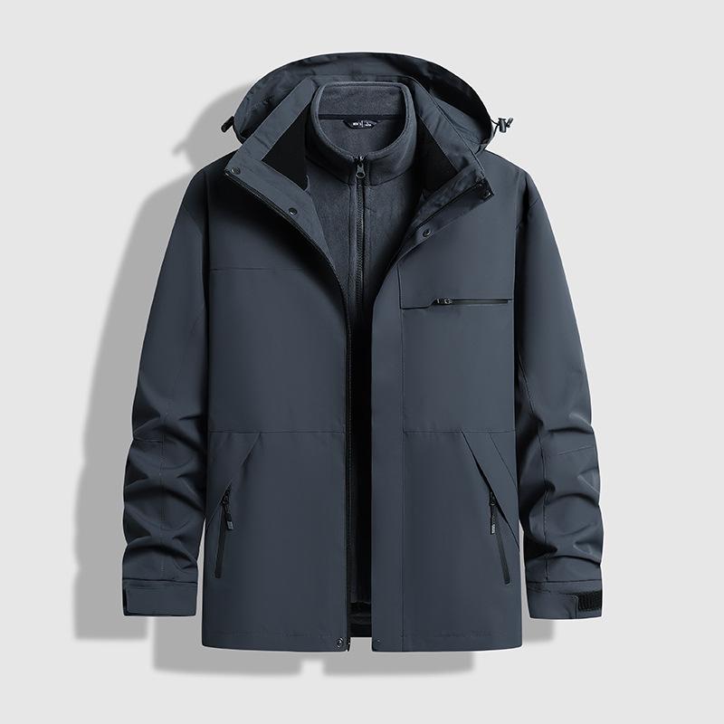 Pierre Cardin Men's 3-in-1 Fleece-Lined Windproof Jacket for Autumn/Winter