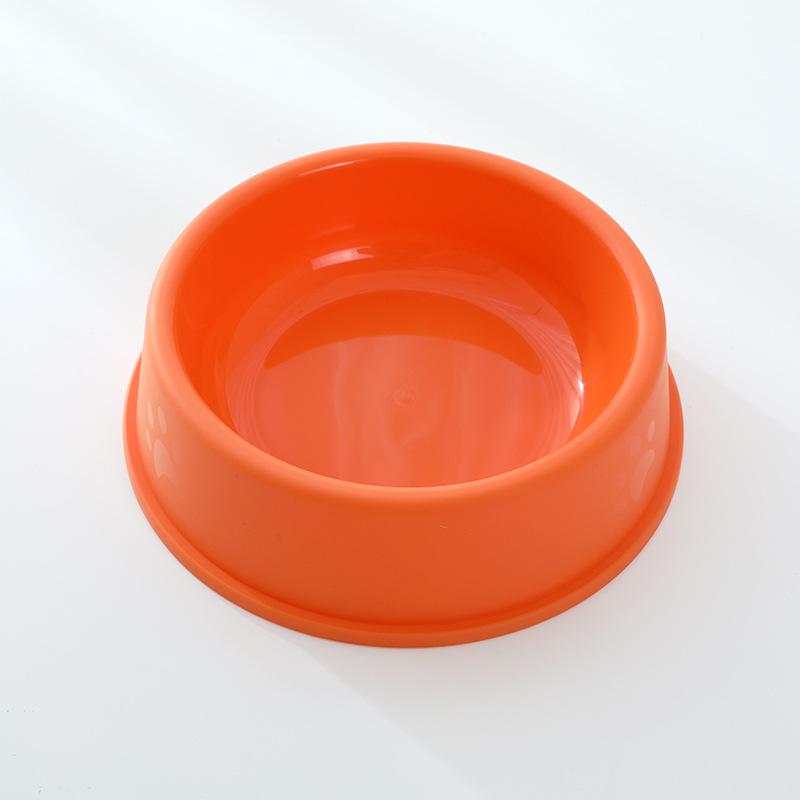 Miao Xin Bao Frosted Footprint Pet Single Bowl, Cat Bowl, Dog Food Bowl, Single Color Pet Bowl