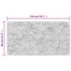 Washable Rug 80 x 150 cm Black and White
