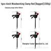 Red Metal F-Type Woodworking Clamp for Furniture: Available In 4, 6, 10, and 12 Inch Sizes