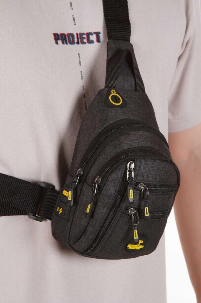 Women's Stylish and Useful Shoulder bag Unisex Waterproof Headphone USB Port Crossbody Bag Waist Shoulder And Chest Bag Daily Bodybag