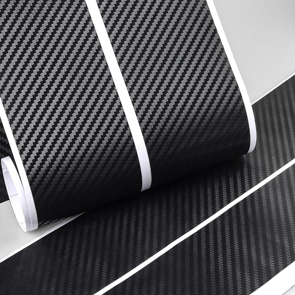 Car Sticker 2025 Hot Car Styling 4pcs Carbon Fiber Auto Door Sill Protector Stickers For Ford Focus 2 3 4 Mondeo Fiesta Ecosport