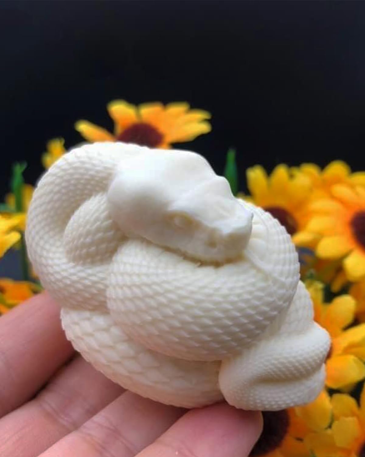 

Small White Snake Auspicious Feng Shui Entryway Year of the Zodiac Good Luck Feng Shui Rope Included Figurine, Charm, Item, Decoration, Snake, Sign, белый