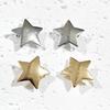 1 Pair Hairpins Five-Pointed Star Shape Hair Clips Metal Texture Side Bang Hair Pins Fade-Resistant Hair Accessory