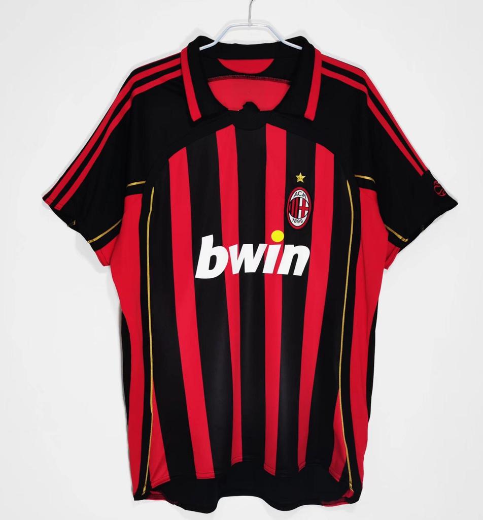 Retro AC Milan 06/07 Home Football Shirt - Kaka 09/10 Star Print Jersey