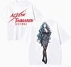 Action Taiunisexin Anime Lover TShirt Harajuku Cotton NewModel High Street Oversized Unisex Retro Fashion Couples Hot Product