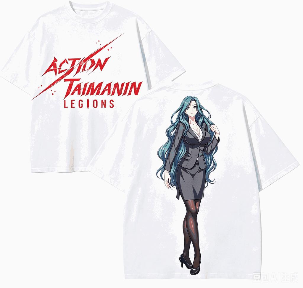 Action Taiunisexin Anime Lover TShirt Harajuku Cotton NewModel High Street Oversized Unisex Retro Fashion Couples Hot Product