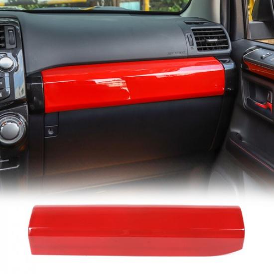 Red Co-Pilot Dashboard Panel Trim Decor Cover Bezels for 4Runner 10+ Accessories