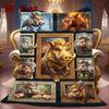 Boar Variations Art 2D Flat Pattern Flannel Blanket, High Quality All Seasons, Home Decor, Warmth and Comfort, Perfect for Christmas Gifts.
