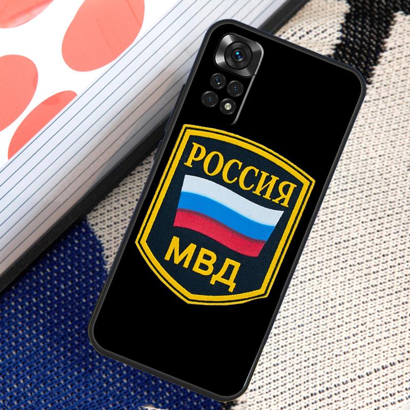 Russia National Police Logo Case For Xiaomi Redmi Note 11 10 8 9 12 Pro Note 11S 10S 9S 8T Redmi 10 10C 12C 9C 9T Cover