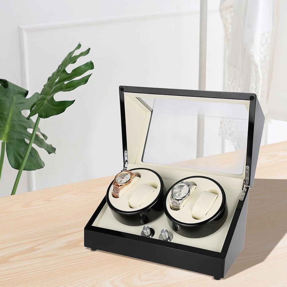 4+0 Wooden Wristwatch Mechanical Watch Automatic Winder Case Box