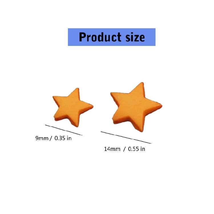 300 Pieces Halloween Themed Acrylic Star Shaped Bead Jewelry Making Accessories Necklace and Bracelet Components