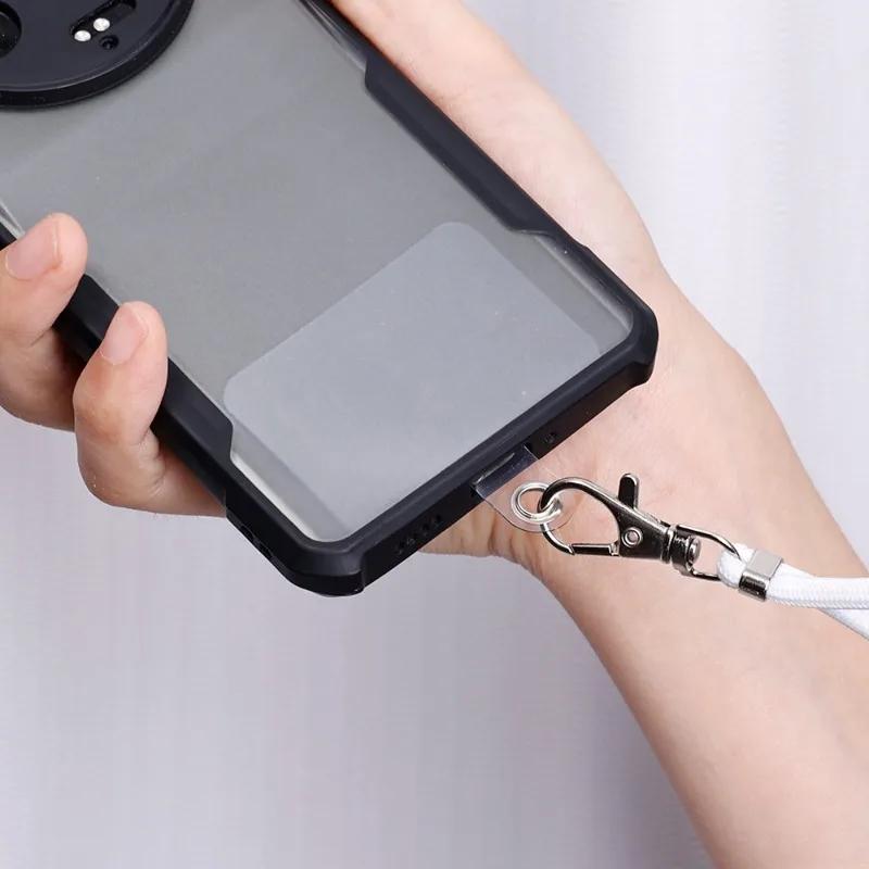 1 x verstellbares Umhängeband für Mobiltelefone, mit transparenter Lasche für die meisten Handyhüllen mit vollständiger Abdeckung.