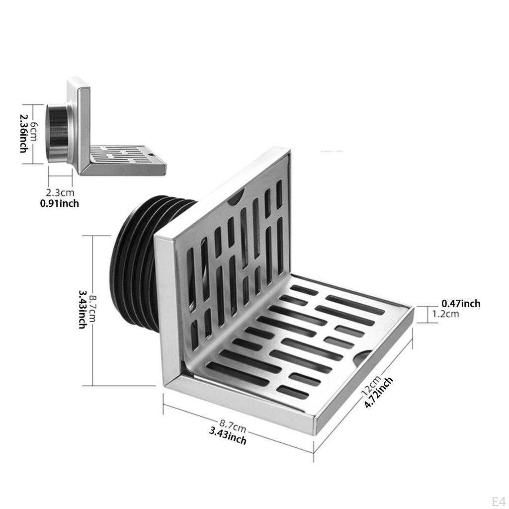 90 Degree Corner Drain for Horizontal In Showers and Balconies