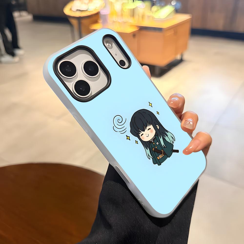 Anime Muichiro Tokito Phone Case For IPhone 17 Air 16 E 15 14 Plus 13 12 11 Pro Max Jelly 2 In 1 Protective Case