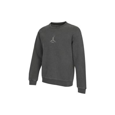 Besticktes Logo Sport Rundhals-Sweatshirt Herren Oberteile Grau DO2308-011