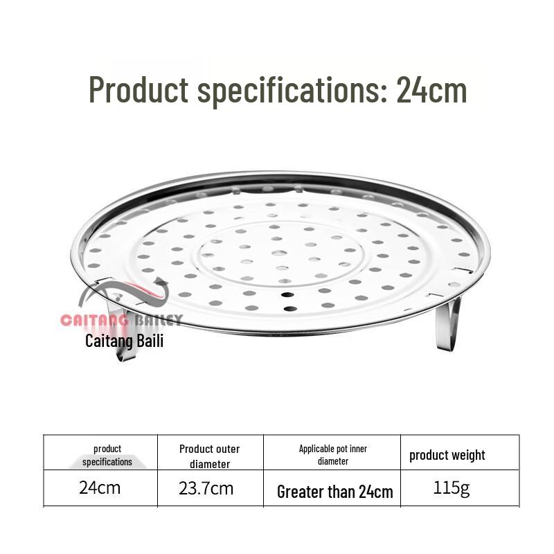 

Multi-functional Stainless Steel Steaming Plate & Rack