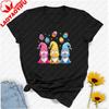 Easter Gnome Egg Design Tshirt for Unisex and Girls Graphic T Shirts Unisex Clothing Vintage Clothes Oversized T Shirt Goth Tops