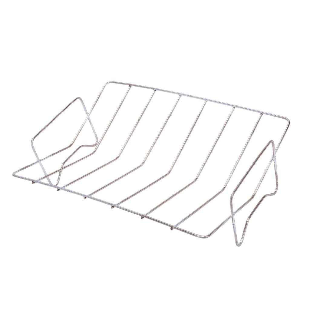 Turkey Roasting Rack V Shaped Rack for Grilling Stainless Steel BBQ Rib Rack for Smoking Grill Accessory