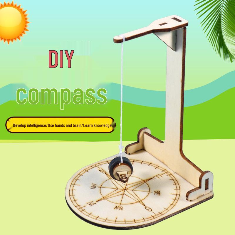 Handmade DIY Compass Model Kit for Primary Students – Educational Science Project Other