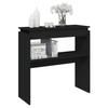 Vidaxl Stolik Konsolowy, Czarna, 80X30X80 Cm, Materiał Drewnopochodny