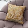 Vintage Gold Floral Throw Pillow Covers Pattern Cushion Cover Suitable for Sofa Bedroom Car Pillow Cover