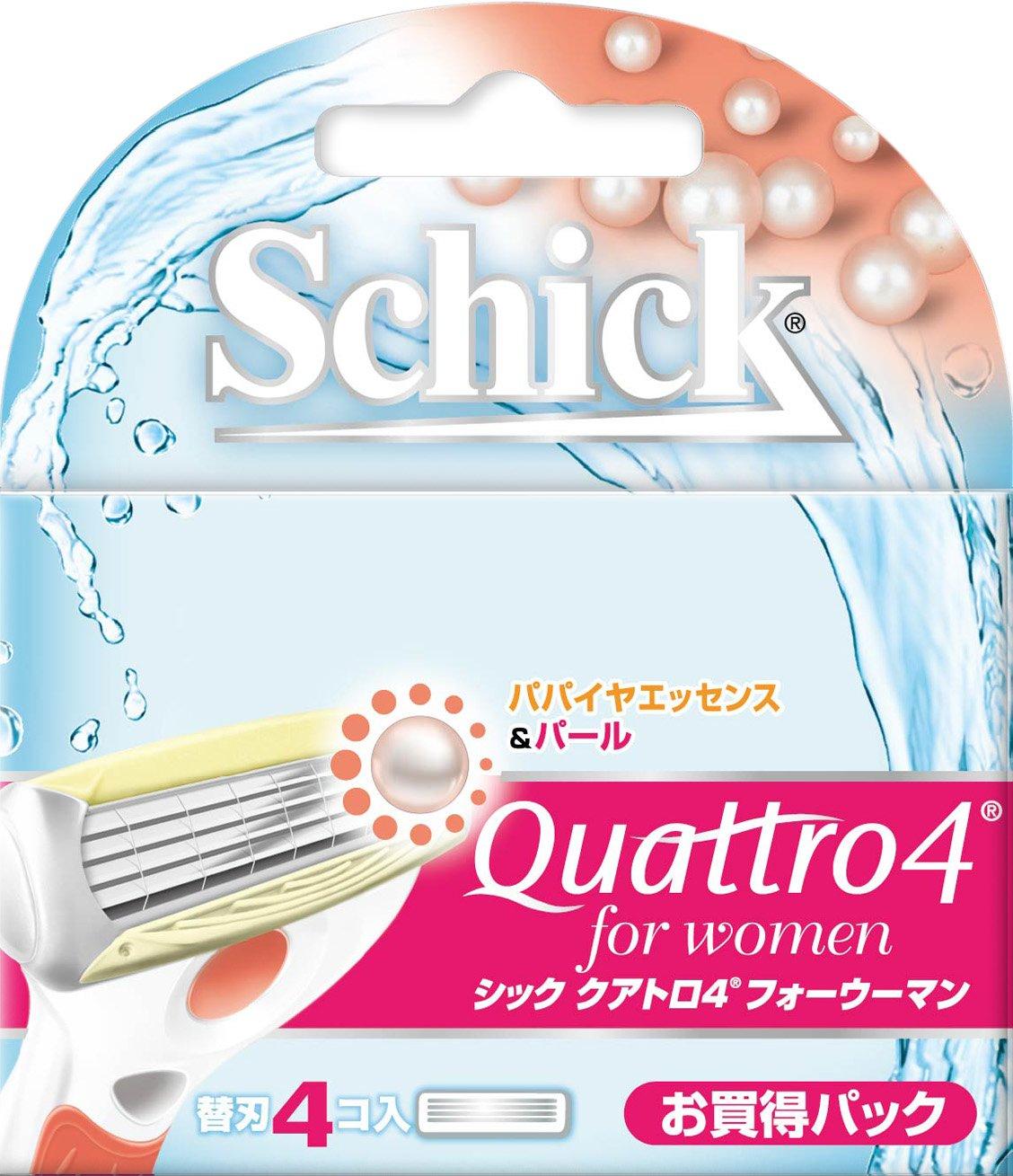 

Schick Quattro 4 Четырехстороннее сменное лезвие для женщин (4 шт)
