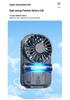 USB Rechargeable Portable Mini Desktop Fan with Digital Display and High-Speed Semiconductor Cooling
