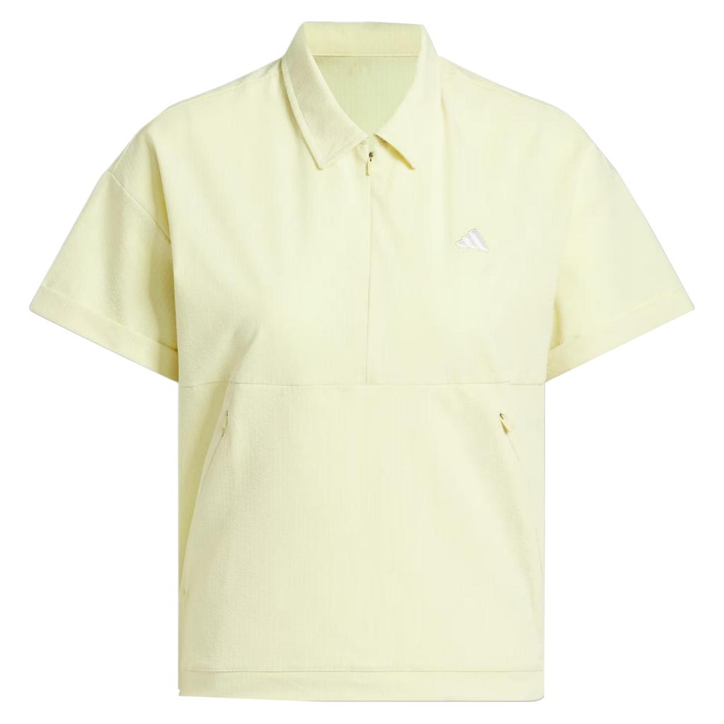 Adidas Go-To Golf Logo Fashion Simple Pullover Loose Short Sleeve T-Shirt Women T-Shirts Pink Yellow JE7311