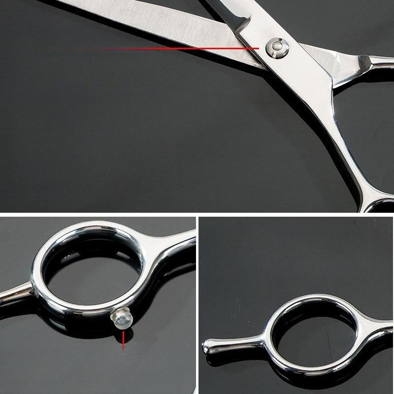 Pet Grooming Scissors Kit Stainless Steel Straight Thinning Shear Non‑jamming Trimming Tool for Dogs Cats
